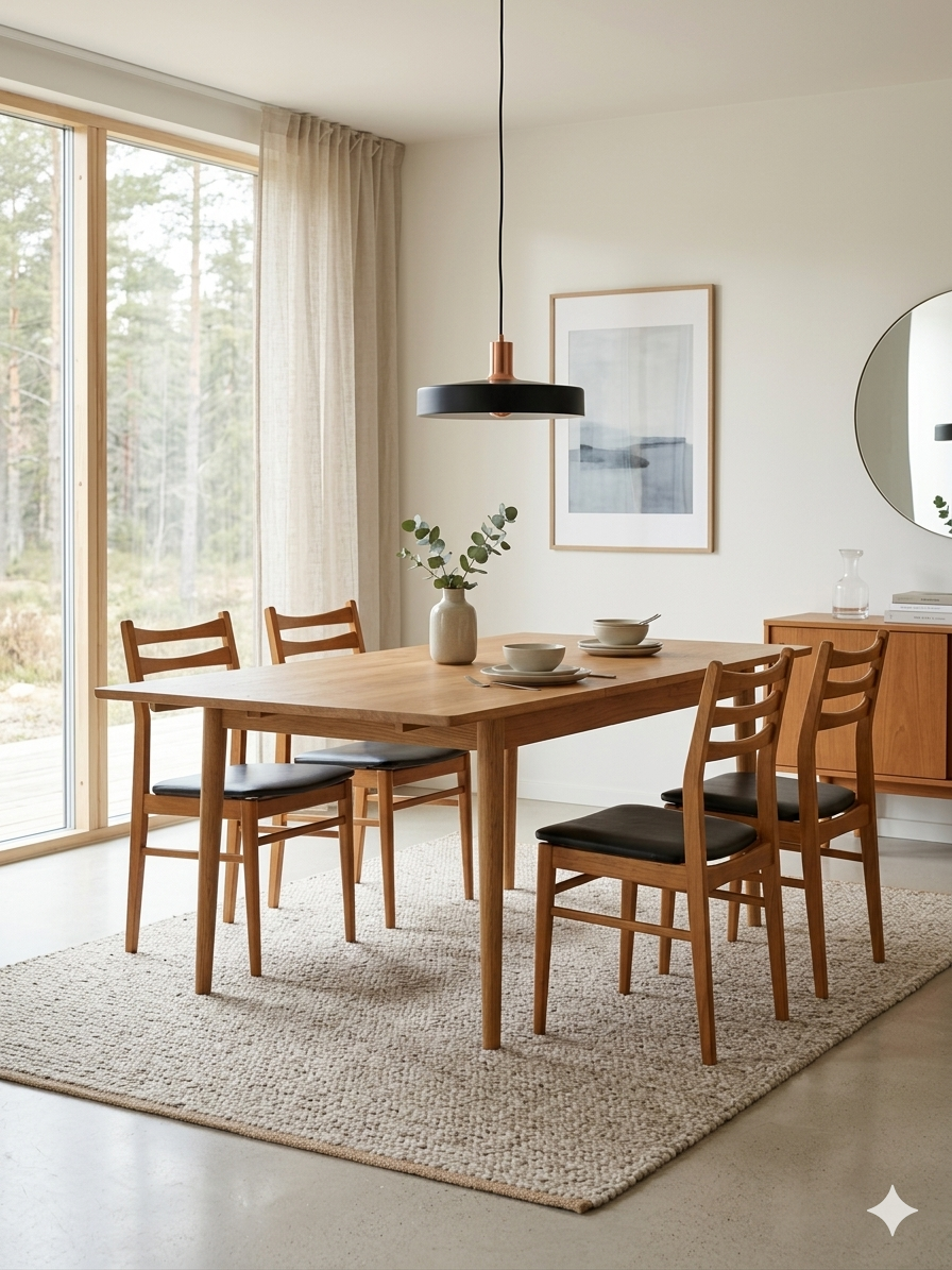 4 Scandinavian chairs from the 1960s