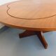 Vintage English round teak coffee table from the 1960s