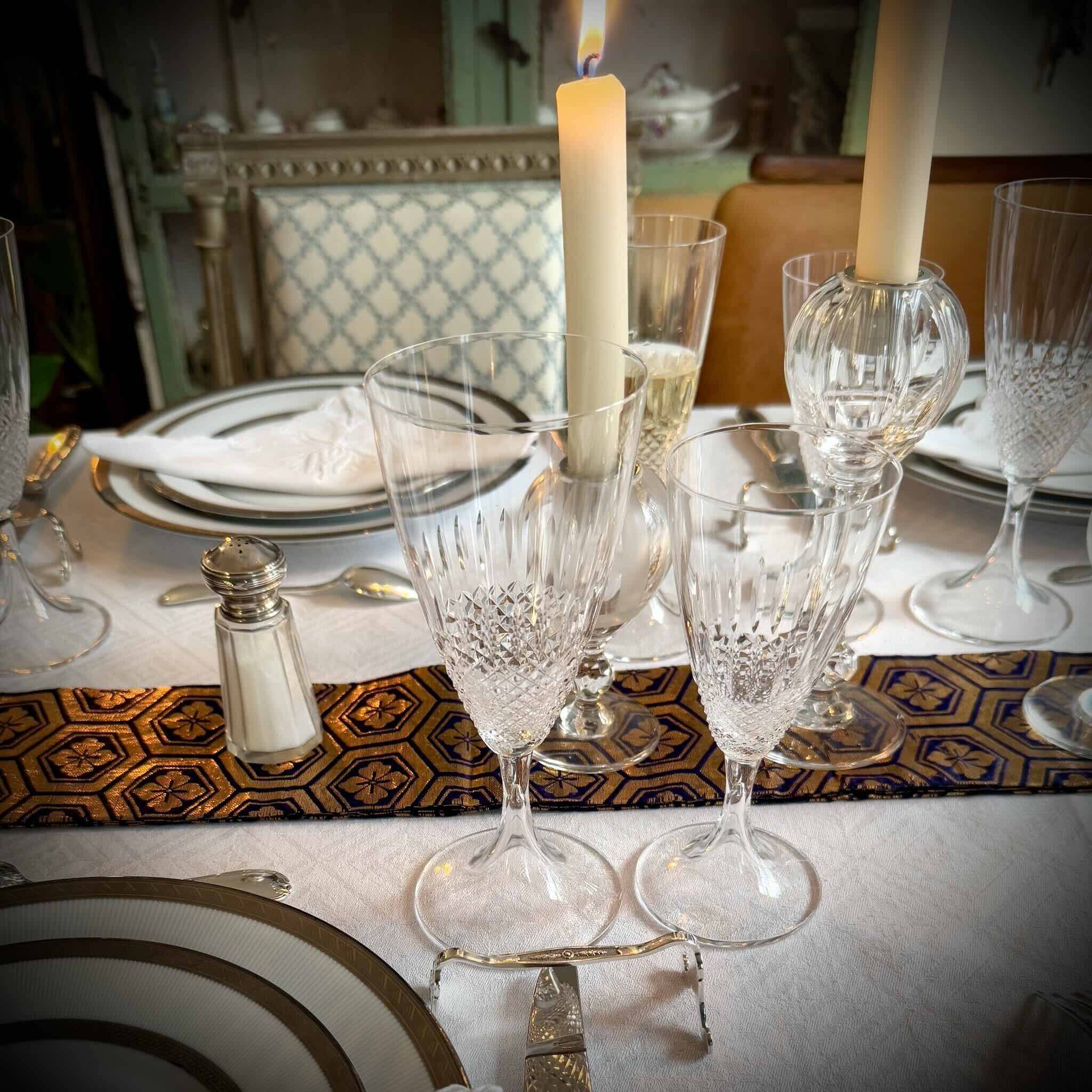 6 Crystal Wine Glasses by Lalique | “Chinon” Model from the 1960s