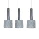 Lot de 3 suspensions vintage en verre de Murano
