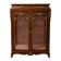Support display cabinet from the Napoleonic III era in mahogany, gilded bronze, and white marble.