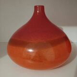 Pair or 2 glass paste vases from the 80s vintage.