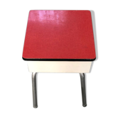 Red formica chest stool