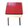 Tabouret coffre formica rouge