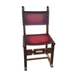 Chaise bois sculpté style médiéval heroic fantasy