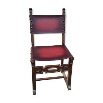Carved wooden chair medieval style heroic fantasy