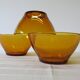 3 yellow amber glass bowls from Duralex in very good condition