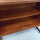 Vintage teak and metal shelf bookcase from the 60s