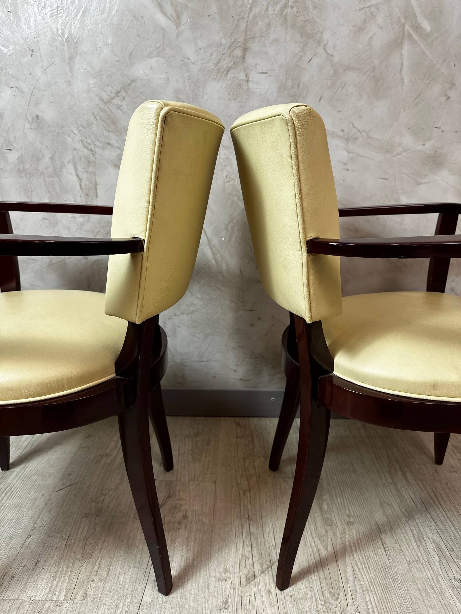 Pair of bridge armchairs