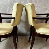 Pair of bridge armchairs