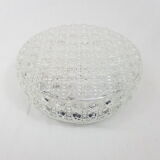 Round ceiling in cast glass vintage