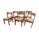 Série de 6 chaises en Pao Rosa vers 1950-60