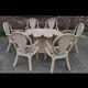 Hollywood Regency dining room rattan bamboo