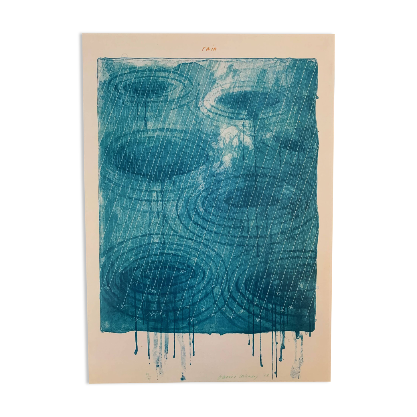 David hokney “the rain” 1973 los angeles