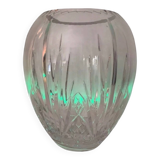 Vintage Crystal Balloon Vase Height 28cm