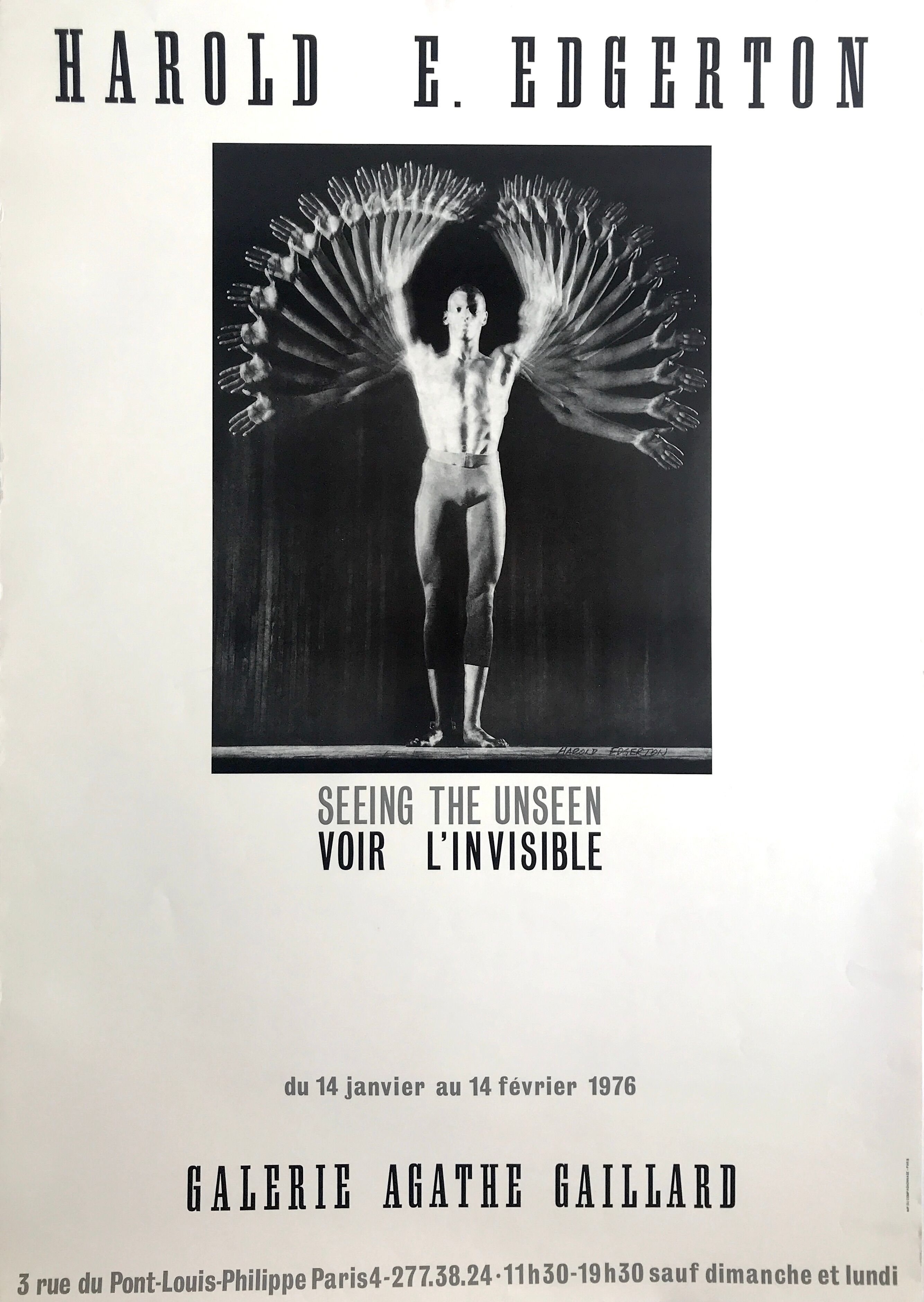 Original poster by Harold EDGERTON, Galerie Agathe Gaillard, 1976