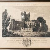 Lithographie ancienne « Ruine de l’Abbaye de Dunbrody »