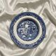 "Blue Willow" Indo-Chinese Plate - Ceramica Richard - 19th Century
