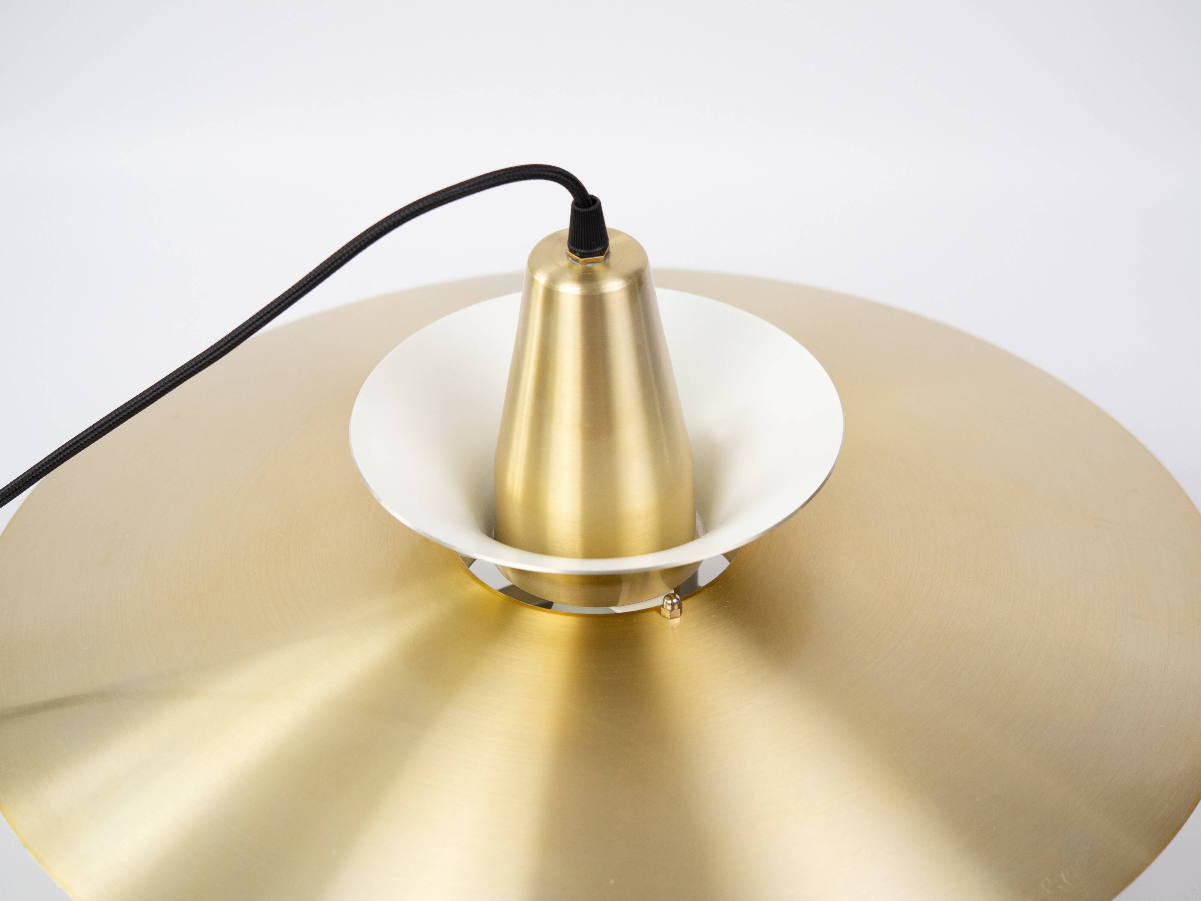 Danish vintage Roma pendant lamp by Junge, 1980s