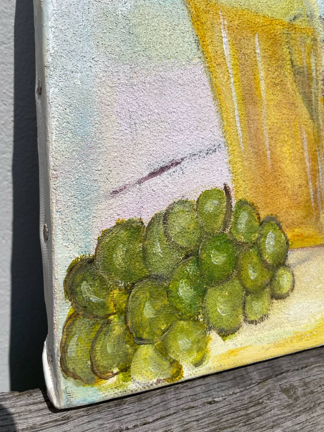 Still life painting on canvas