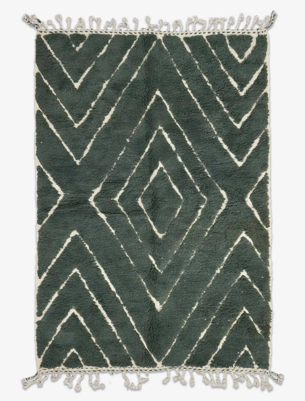 Tapis Vert Marocain - 298 x 205 cm