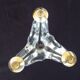 Vintage signed Schneider glass candleholder