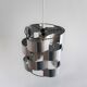 Aluminum pendant lamp by Max Sauze, France 1970's