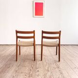 Chaises danoises modèle 84 par Niels O. Møller en teck