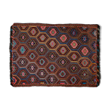 Anatolian handmade kilim rug 275 cm x 196 cm