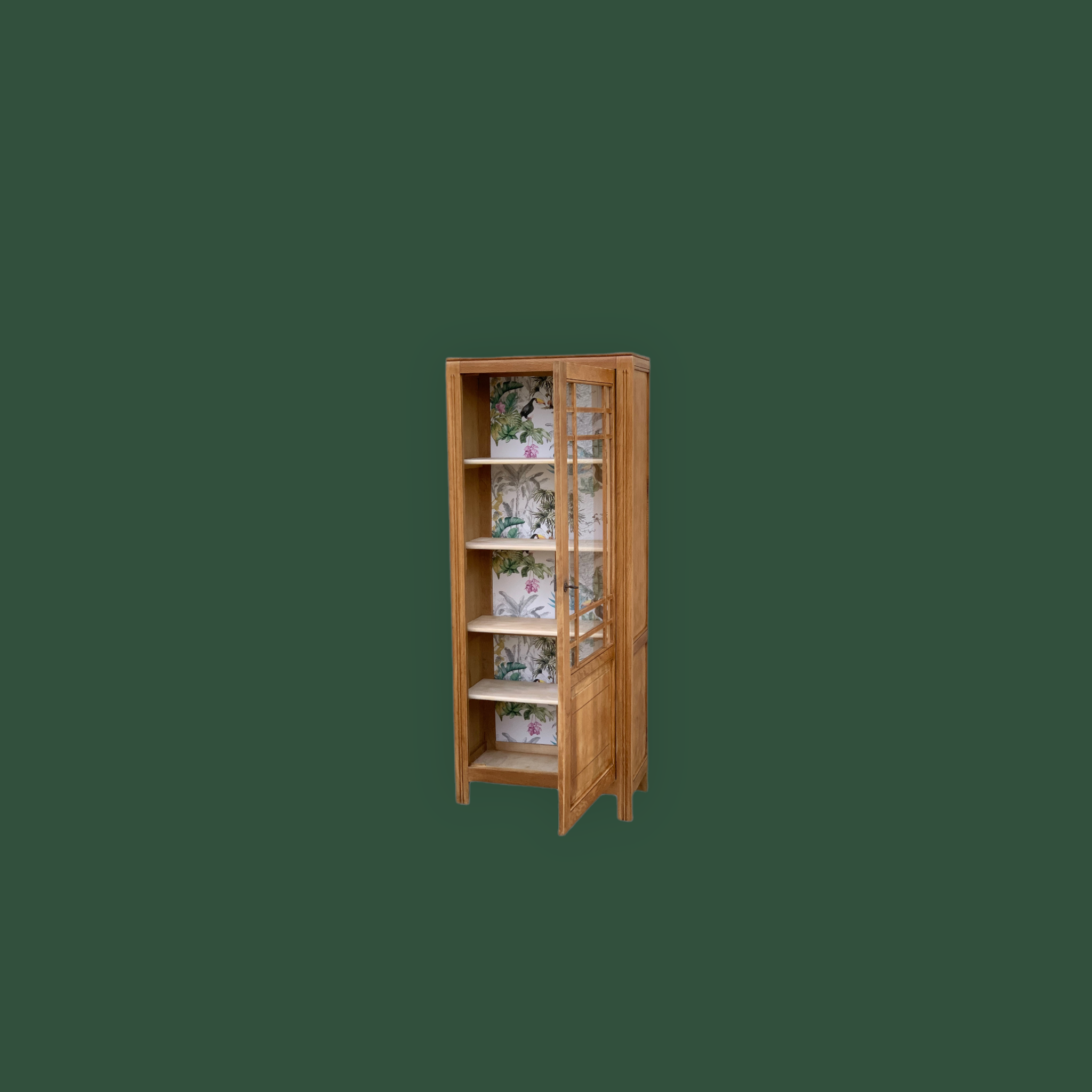 Parisian glazed wardrobe raw wood 1930