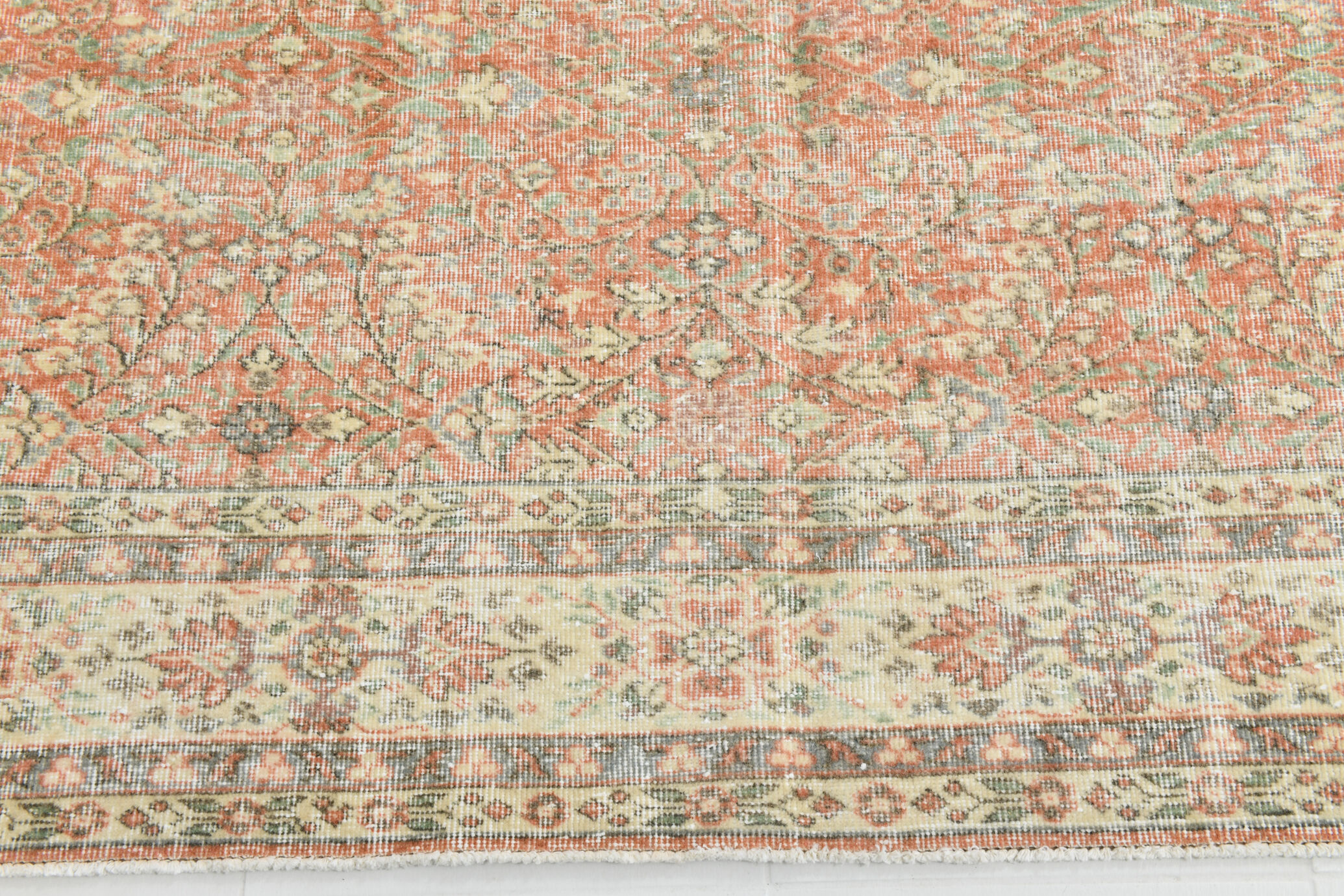 10x13 peach red oversized persian rug, 290x388cm