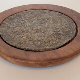 Stone and turned wood trivia signed