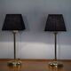 Pair of vintage Scandinavian brass lamps 1960