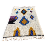 Beni Ouarain rug 250x150 cm in natural wool – Moroccan Berber rug