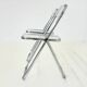 Set of 2 Plia folding chairs by Giancarlo Piretti for Anonima Castelli