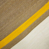 Round carpet or wall decoration in natural fiber of caña flecha