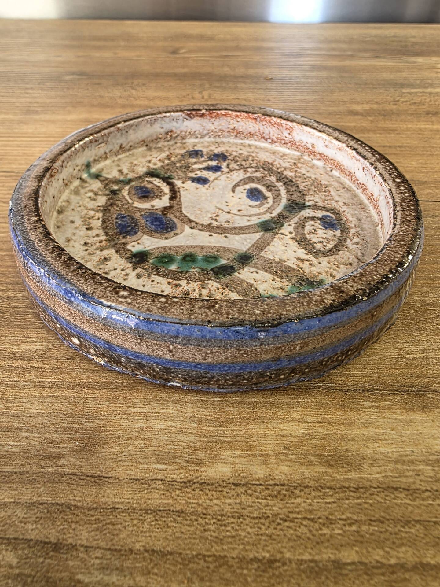 Ceramic dish with bird design, Le Mûrier Vallauris style (12 cm)