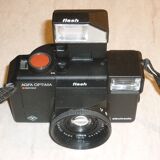 Agfa optima sensor electronic flash silver camera
