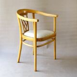 Thonet leather armchair N° A969 F, circa 1930, Art deco