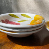 Set of 4 floral plates