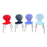 4 vintage ant type chairs / 1970/80