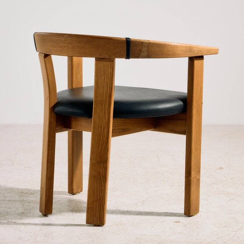 Vintage Oak Armchair by Lars Gangsø, 1970s