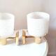 Pair of 60s designer Perspex wall lights