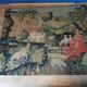 Old large tapestry Country concert Robert Four Paris Aubusson
