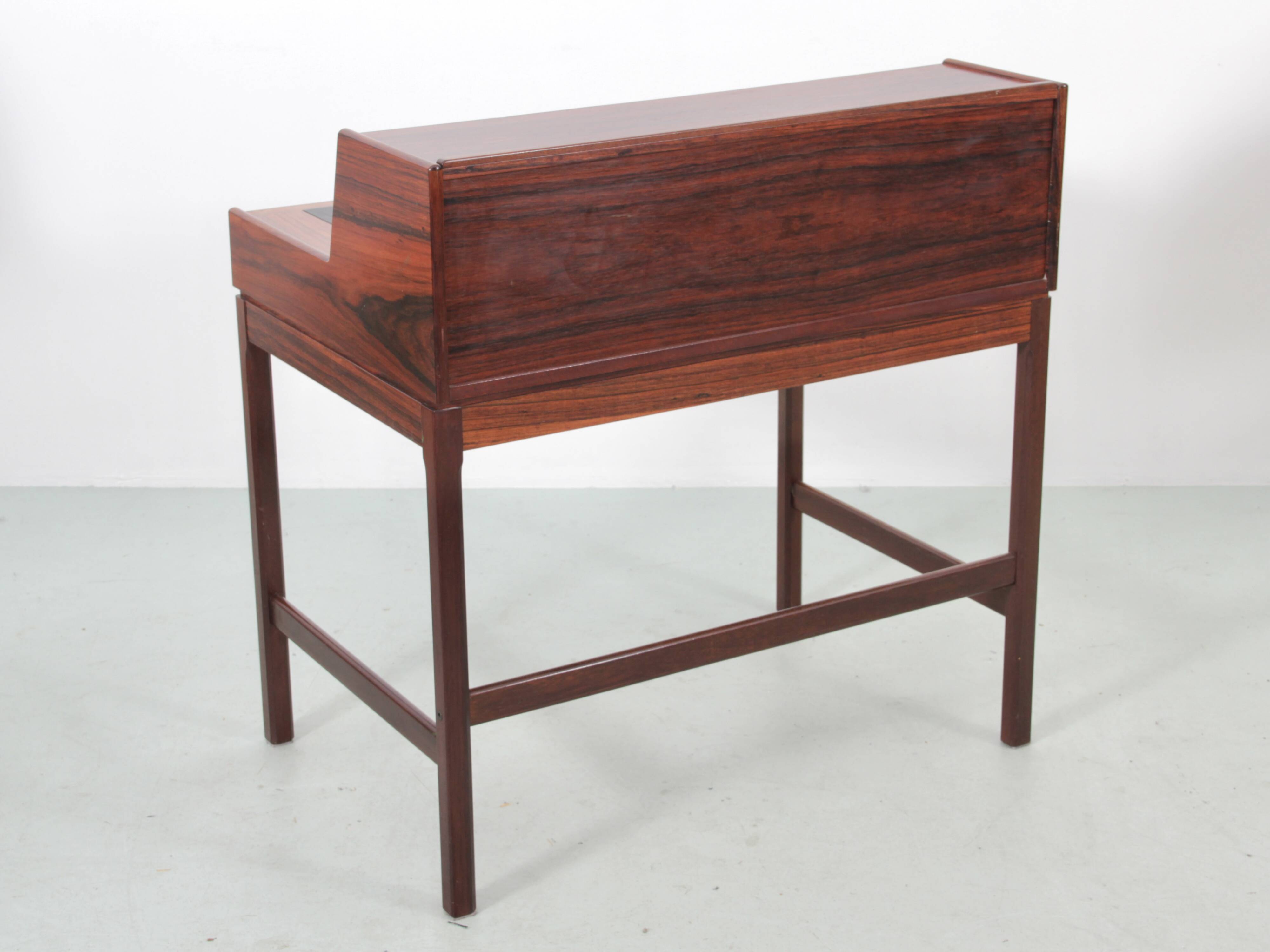 Bureau à gradin scandinave en palissandre de Rio