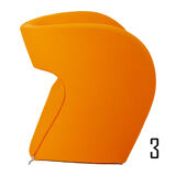 Orange Little Albert Armchair by Ron Arad for Moroso