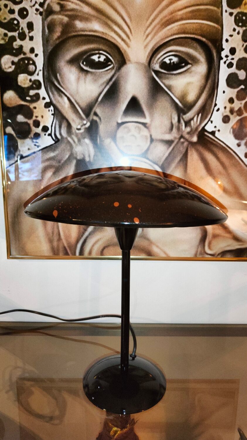 Vintage mushroom lamp 1980