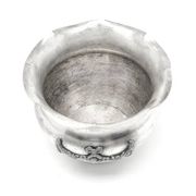Sugar bowl, Art Nouveau, silver-plated brass, Poland, 1920s