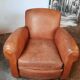 Old leather club chair 1940-1950