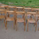 Set de 10 chaises de bistrot métal Tolix T1